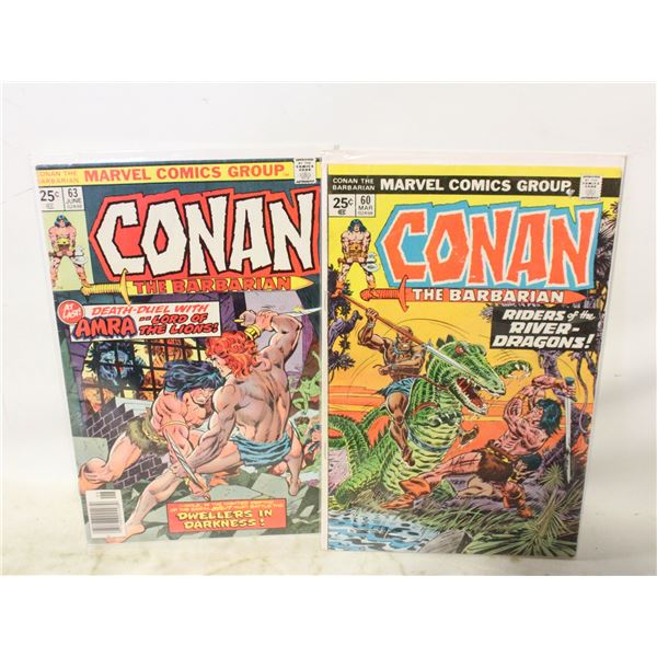 LOT OF 2  MARVEL CONAN THE BARBARIAN