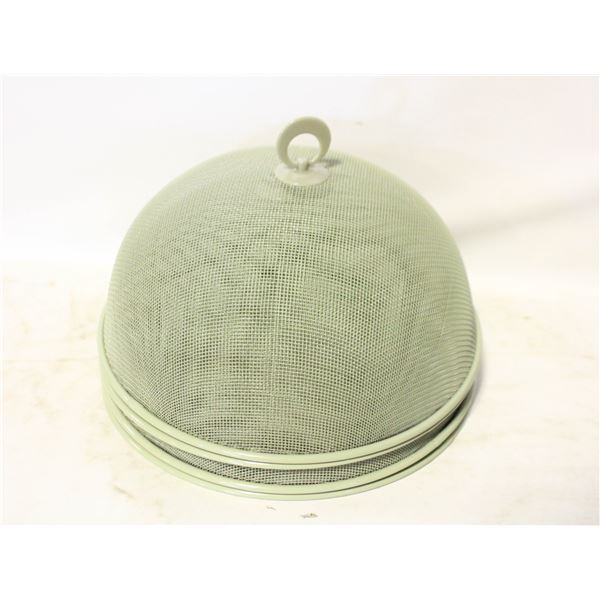 METAL MESH FOOD DOMES- NEW- SET OF 4