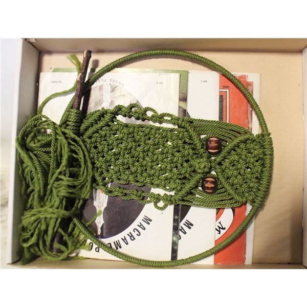 MACRAME OWL & 5 MACRAME BOOKS