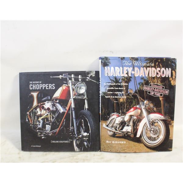 HARLEY DAVIDSON & CHOPPERS LARGE BOOKS
