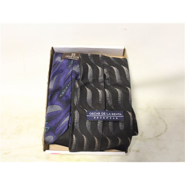 OSCAR DE LA RENTA MENS SILK TIE + GIVENCHY PARIS