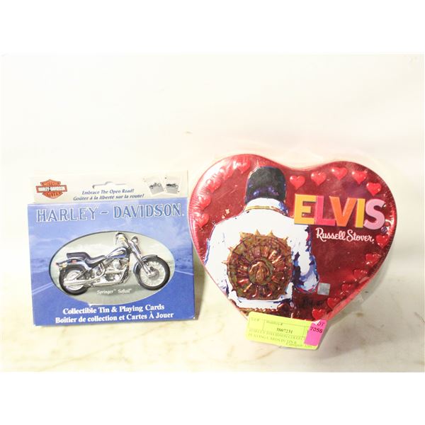 HARLEY DAVIDSON COLLECTIBLE PLAYING CARDS IN TIN &