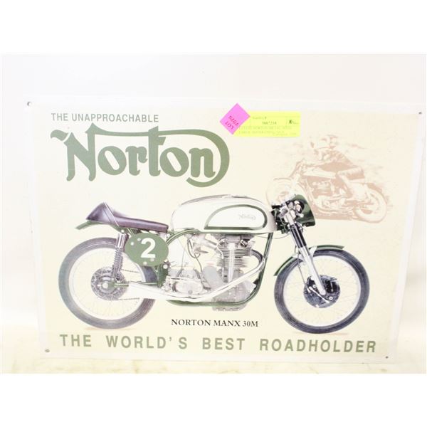 ESTATE NORTON METAL 16X20 LARGE ADVERTISING SIGN