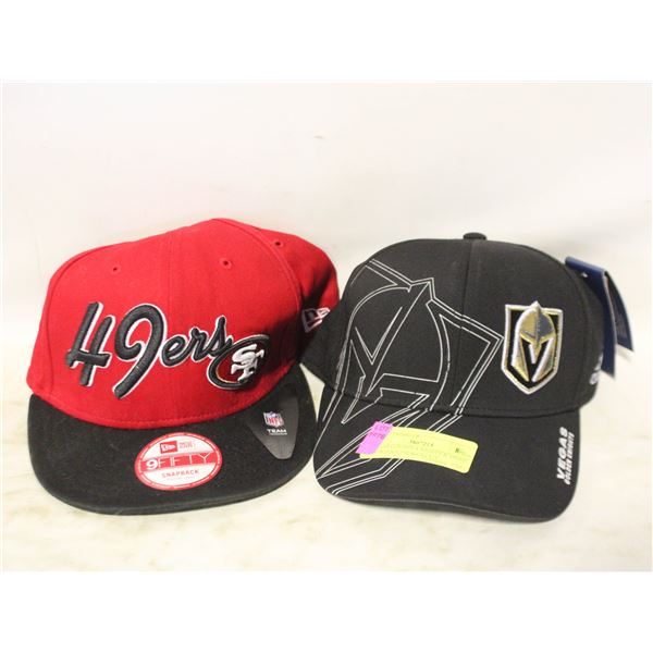 VEGAS GOLDEN KNIGHTS & 49ERS HATS TOGETHER-ESTATE