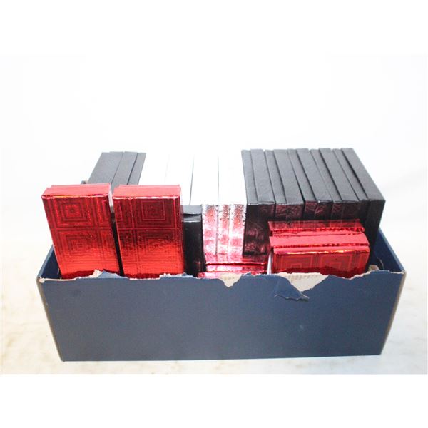 JEWELLERY GIFT BOXES- NEW- BOX LOT ASSORTED