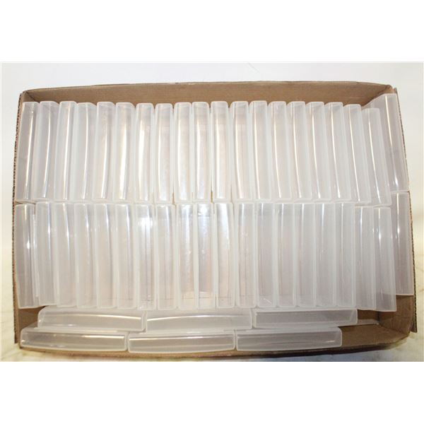 25 CLEAR CLOSEABLE CASES FOR
