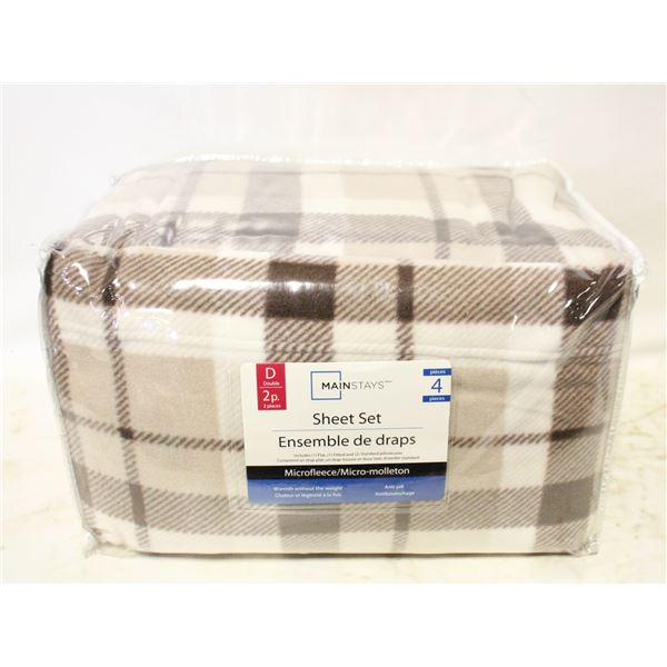 NEW MICRO FLEECE SHEET SET DOUBLE