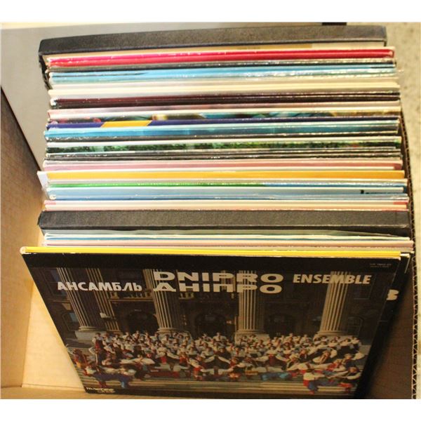 VINTAGE RECORDS- BOX LOT ASSORTED