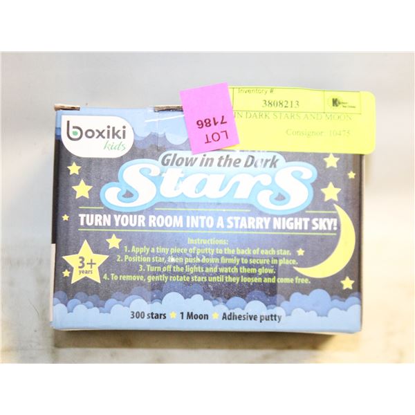 GLOW IN DARK STARS AND MOON WITH
