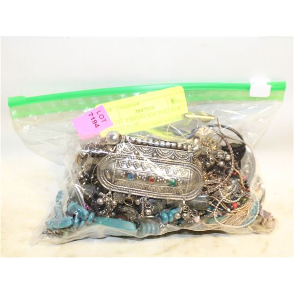 ESTATE JEWELRY BAG FULL FOR CRAFTING OR
