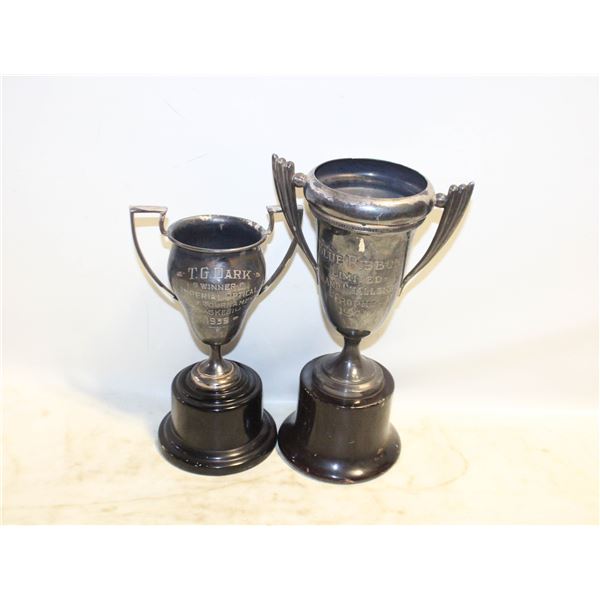 BAKELITE 1939 GOLF WINNER CUP & BAKELITE 1944 BLUE