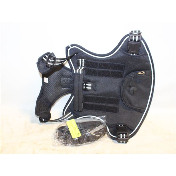 XL DOG HARNESS BLACK NEW IN PACKAGE