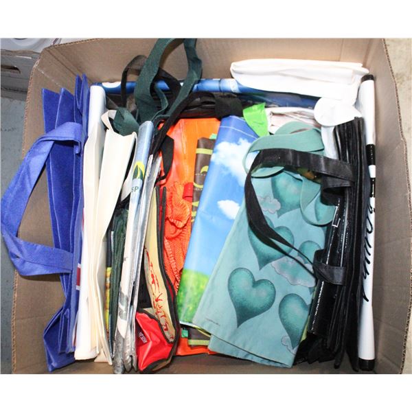 SHOPPING BAGS- RE-USEABLE- LARGE LOT ASSORTED
