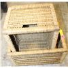 Image 1 : WICKER WOVEN BASKETS- 15 X 11 X 9- SET OF 2