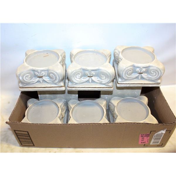 VINTAGE CERAMIC CANDLE HOLDERS