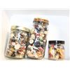 Image 1 : 3 JARS OF ASSORTED BUTTONS