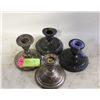 Image 1 : STERLING SILVER WEIGHTED CANDLE STICKS