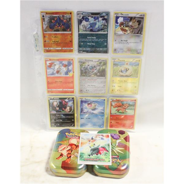 COLLECTABLE POKEMON TINS WITH CARDS