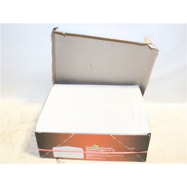 BOX OF NEW APPROX. 500 NO.10 ENVELOPES
