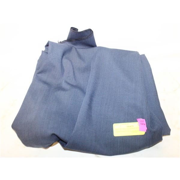 BALLIN PERFORMANCE WOOL DRESS PANTS SZ 42 UNHEMMED