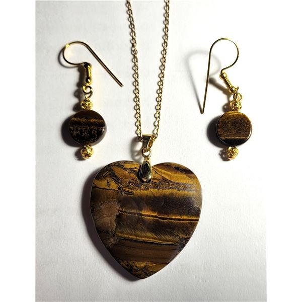 27) SET OF NATURAL TIGER'S EYE,