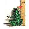 Image 1 : 16) GOLD TONE WITH GREEN & RED