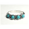 Image 1 : 22)  SILVER TONE WITH TURQUOISE SIZE