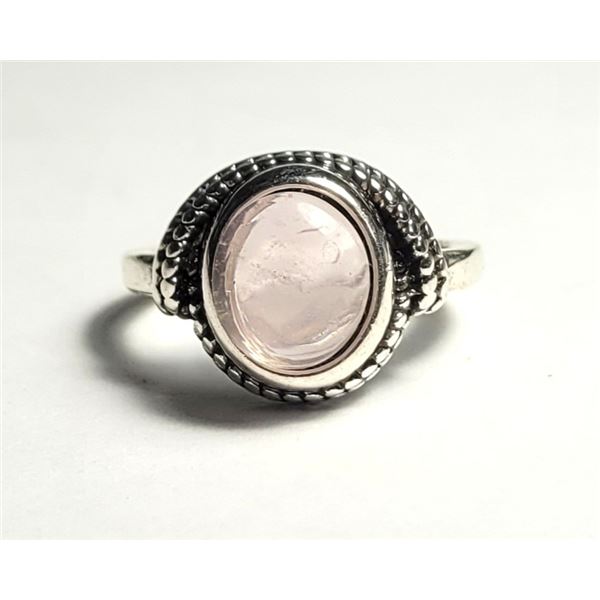 19) SILVER TONE WITH ROUND NATURAL