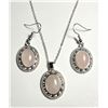 Image 1 : 26) SET OF NATURAL OVAL PINK QUARTZ