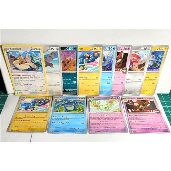 7) LOT OF 12 STAGE 2 POKEMON CARDS.