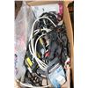 Image 1 : BOX OF VINTAGE AND UNUSED CABLES/PATCH CORDS/ETC
