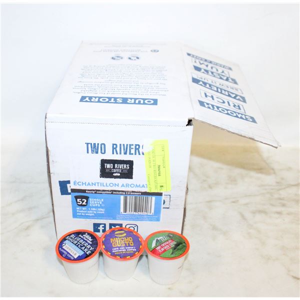 CASE OF 40 TWO RIVERS KEURIG STYLE PODS OF