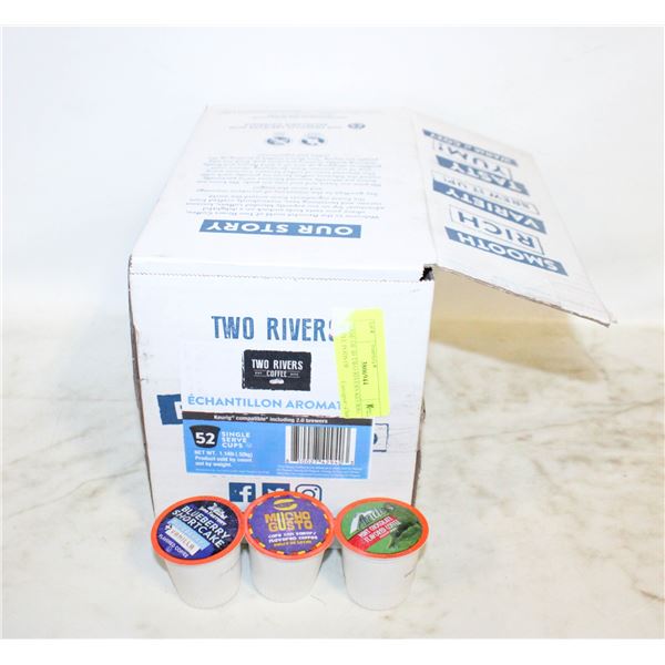 CASE OF 40 TWO RIVERS KEURIG STYLE PODS OF