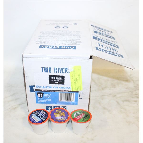 CASE OF 40 TWO RIVERS KEURIG STYLE PODS OF