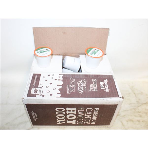 CASE OF 40 PODS OF PREMIUM CANDY FLAVOUR HOT COCOA
