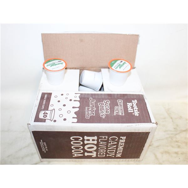 CASE OF 40 PODS OF PREMIUM CANDY FLAVOUR HOT COCOA