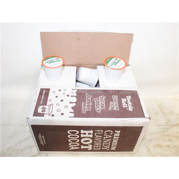 CASE OF 40 PODS OF PREMIUM CANDY FLAVOUR HOT COCOA