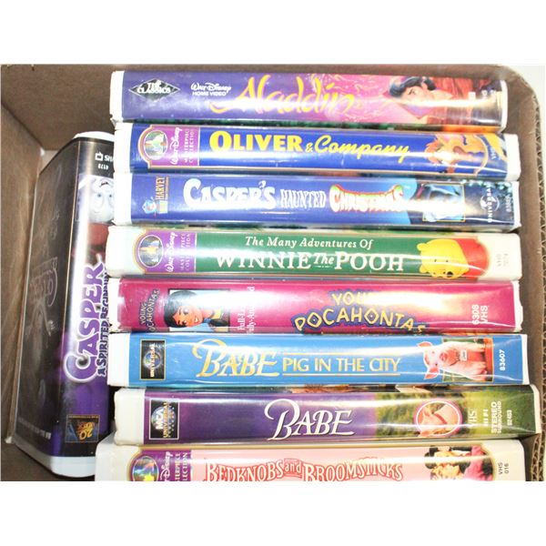 VINTAGE CHILDREN'S VHS MOVIES ASSORTED