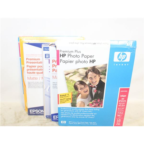 MULTIPLE PACKS PHOTO PAPER & MORE