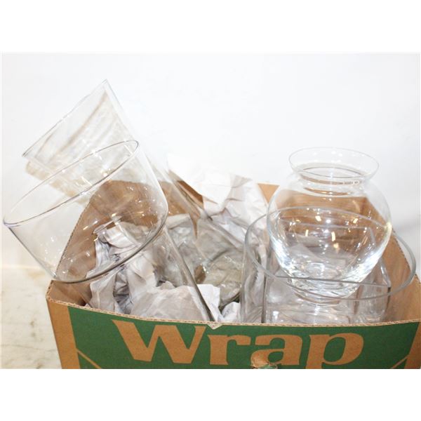 DECORATIVE GLASS VASES FOR FLORAL ARRANGING