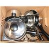 Image 1 : POTS & PANS- BOX LOT ASSORTED