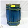 Image 1 : VINTAGE DISTRESSED WOODEN BARREL, 17"