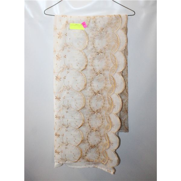 VINTAGE SHEER CURTAIN - 8 FEET X 56"