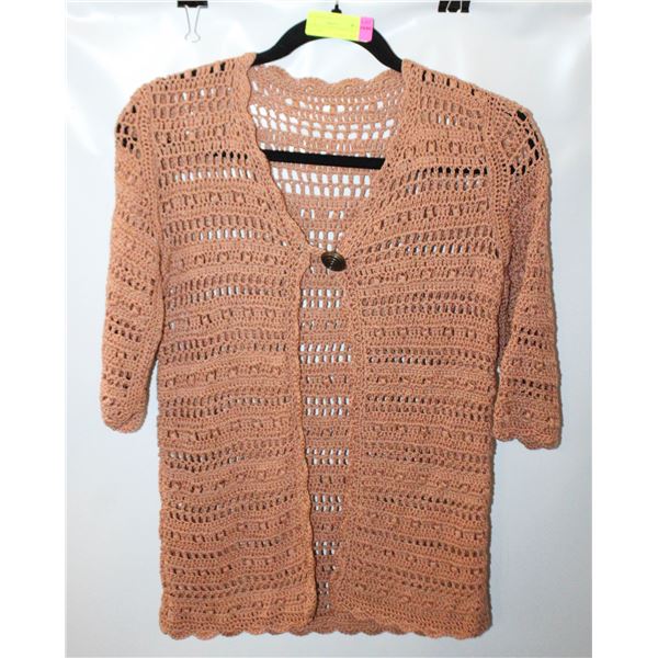 HANDMADE LADIES APPROX SIZE SMALL TOP