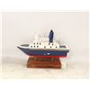 Image 1 : FOLK ART WOOD BC FERRY MODEL ON STAND