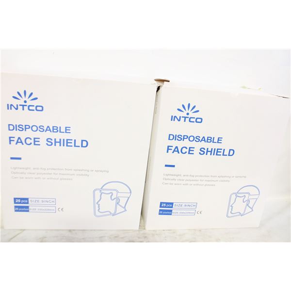 40 NEW DISPOSABLE FACE SHIELDS LIGHTWEIGHT MAX