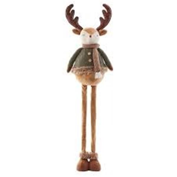 EXTENDABLE PLUSH REINDEER DECOR