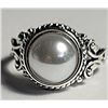 Image 1 : 15) SILVER TONE SIZE 7.25 RING WITH