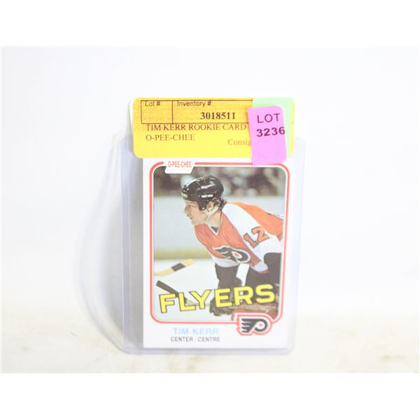 TIM KERR ROOKIE CARD 1980-81 O-PEE-CHEE