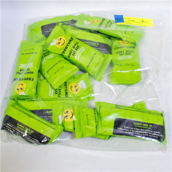 BAG OF 15 FREEYUMM HONEY APPLE OAT BARS